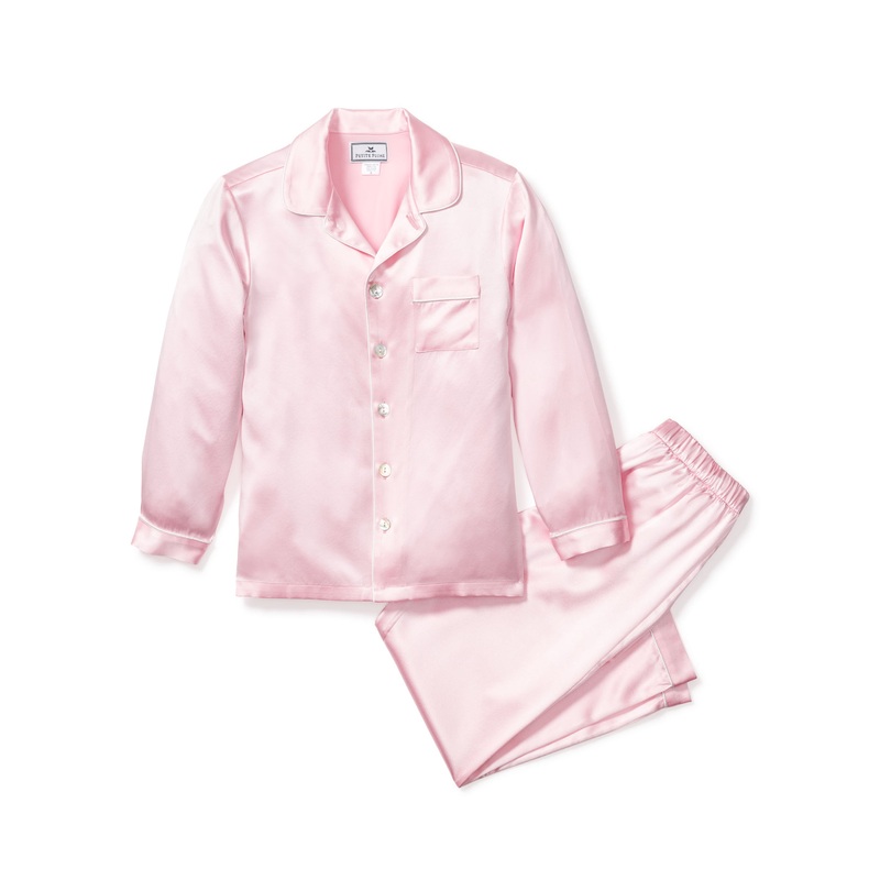 Pink Silk Pajama Set