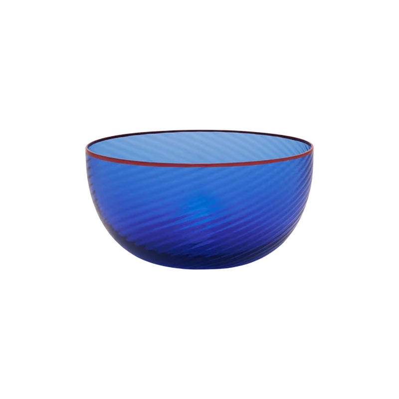 Salon Murano Glass Bowl in Dark Blue