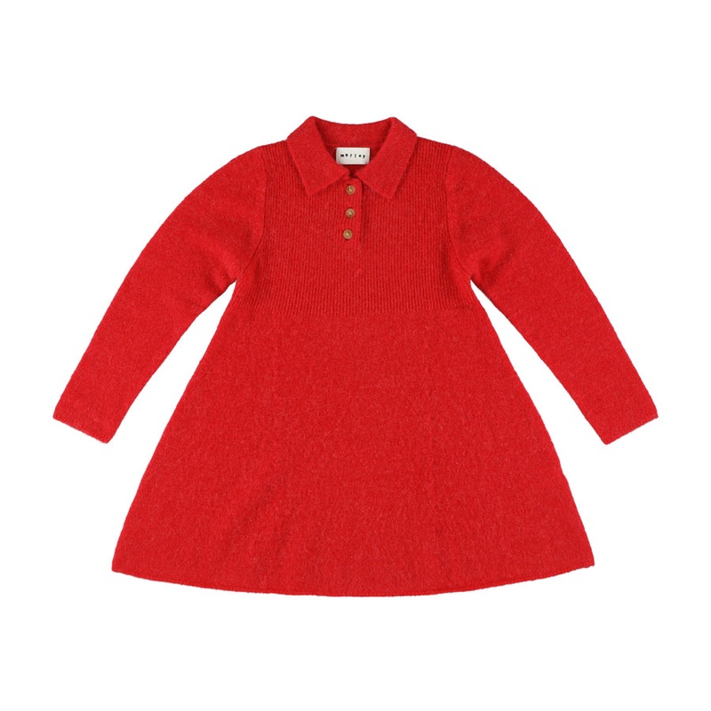 Viva Knitted Dress | Wool Red