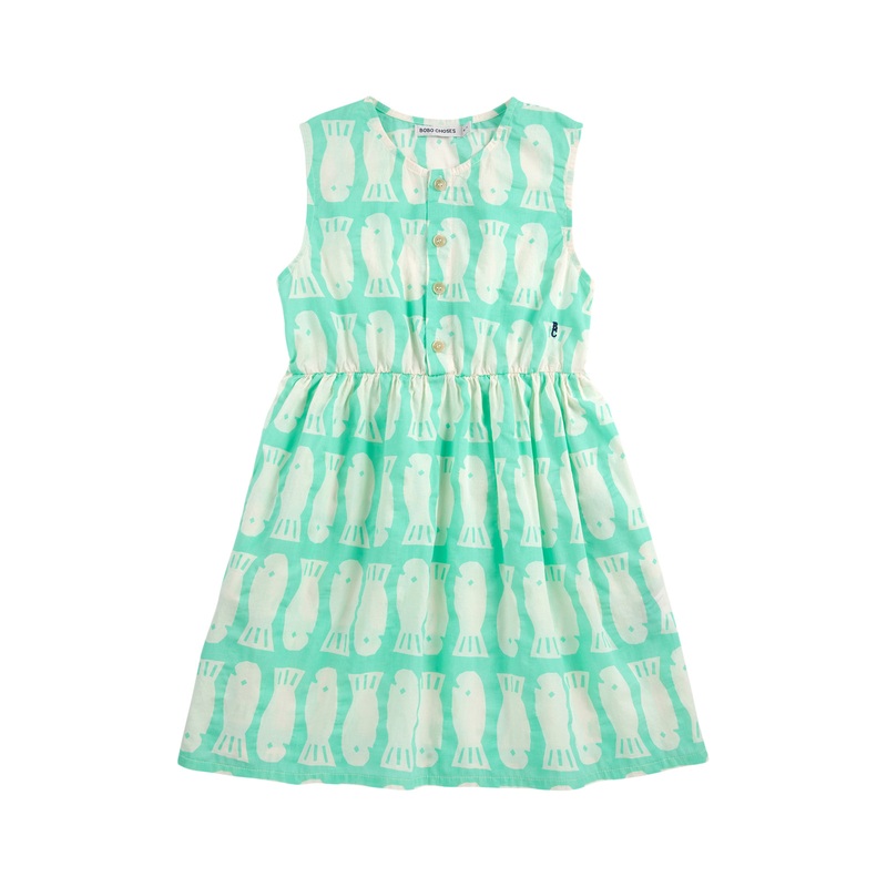 Lucky Fish All Over Sleeveless Dress