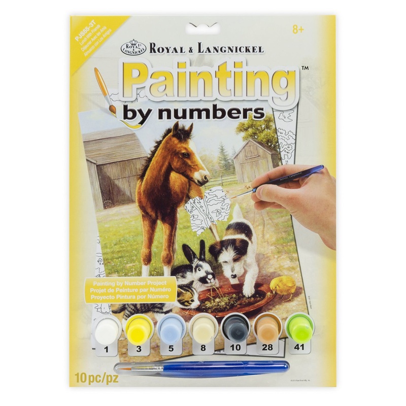 Paints by Numbers Lunchtime Friends PJS55