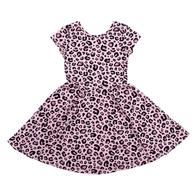 Rock your baby Pink Leopard Waisted Dress in pink