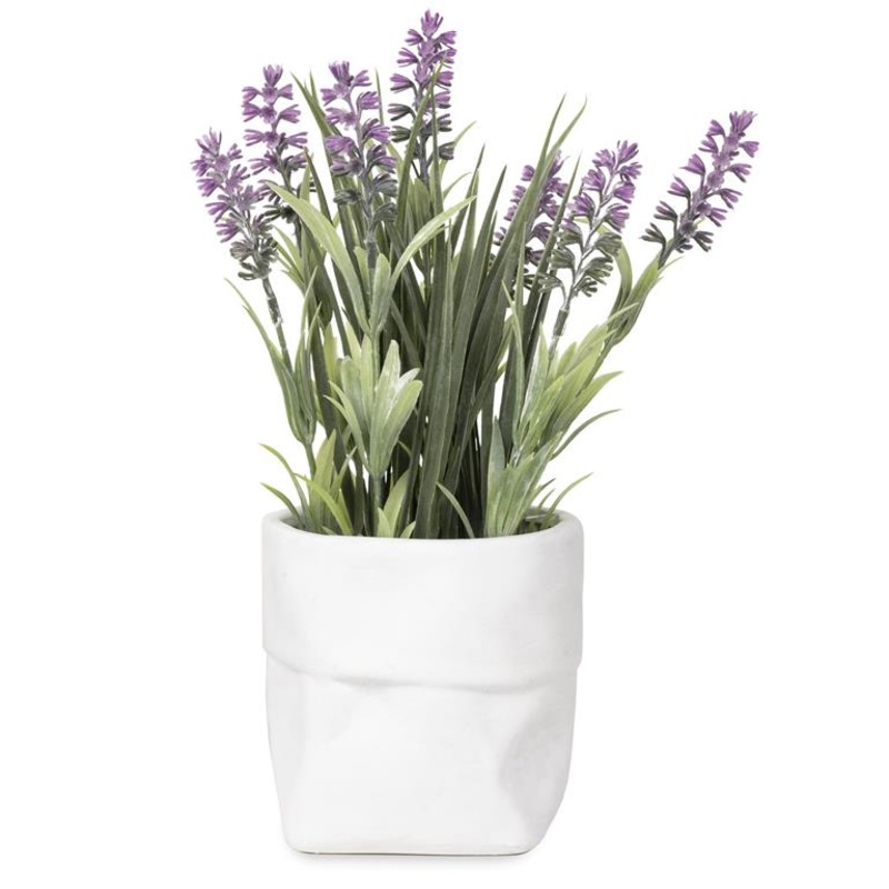 Tall Flowers in White Pot 241-70380