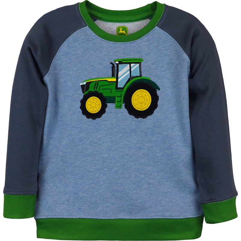 Toddler Boys' Long-Sleeve Tractor Crew Sweatshirt J4T569BT