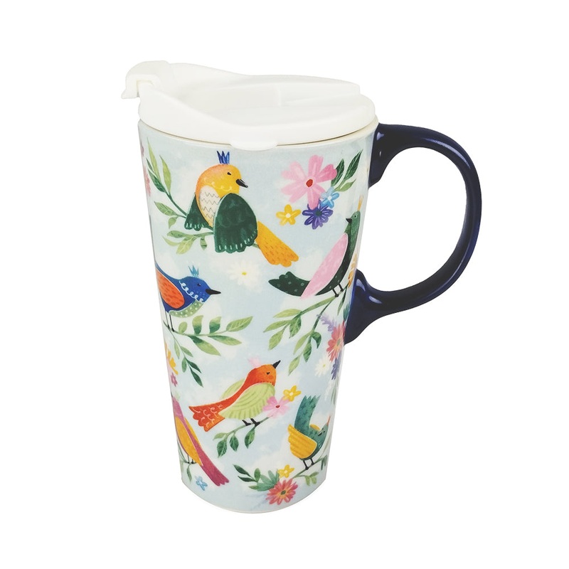 Bird Queens Ceramic Travel Cup 3CTC10005
