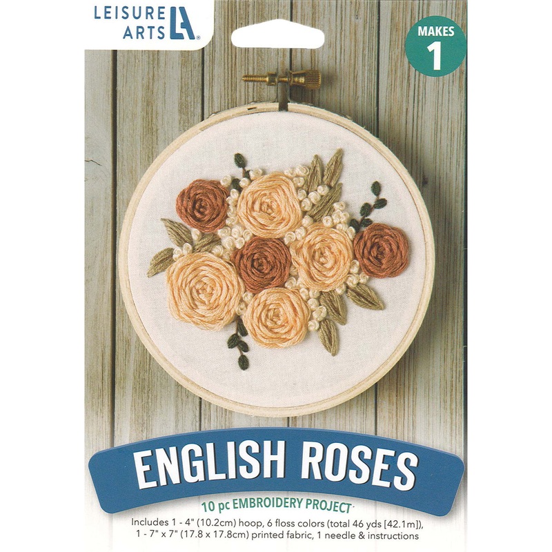 English Roses Embroidery Kit LEA52622