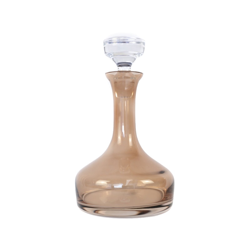 Estelle Colored Decanter Vogue in Amber Smoke
