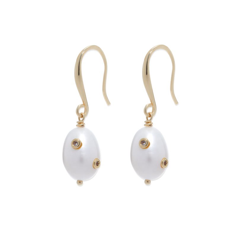 Geneva Pearl Drop Earrings