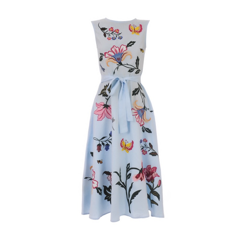 Gloriosa Embroidered Midi Dress