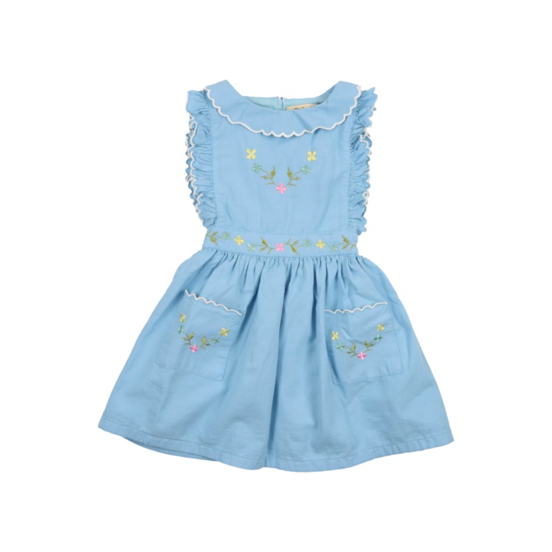 Hermione Embroidered Pinafore Dress