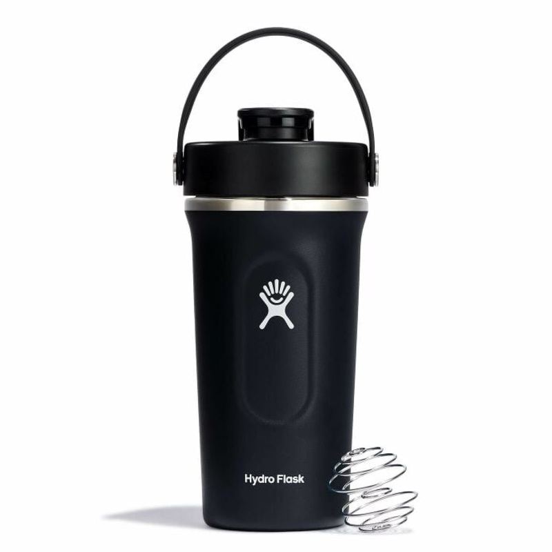 Hydroflask Shaker Bottle 24oz - Black 709mL Insulated