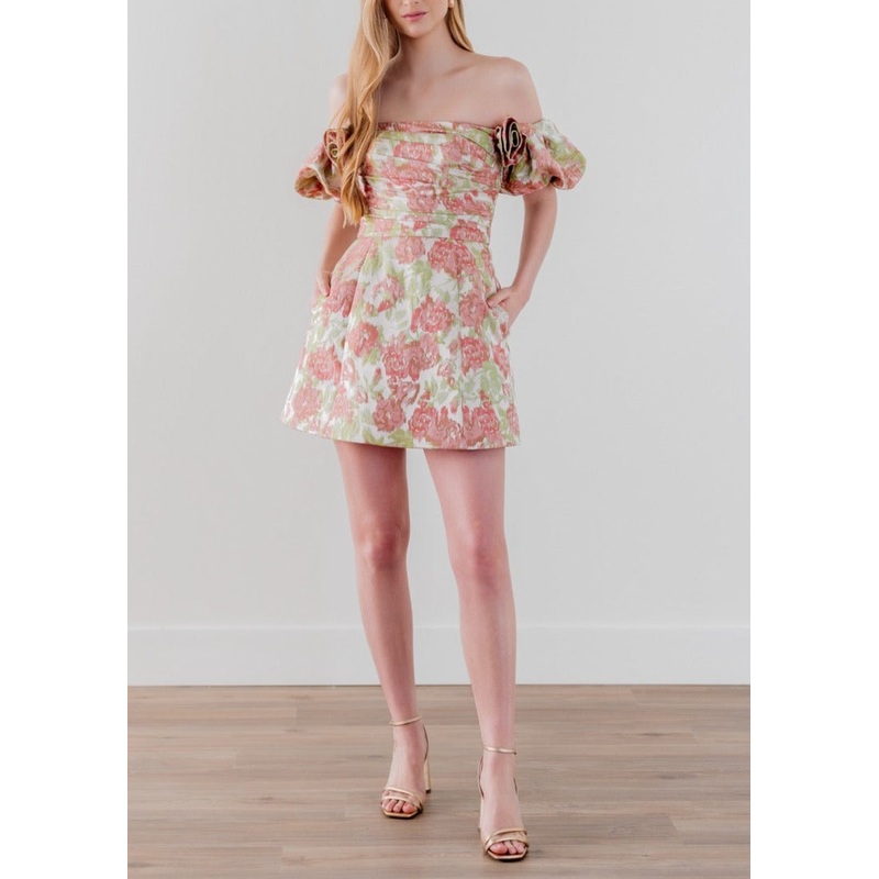 Lei Dress in Brocade Garden Party