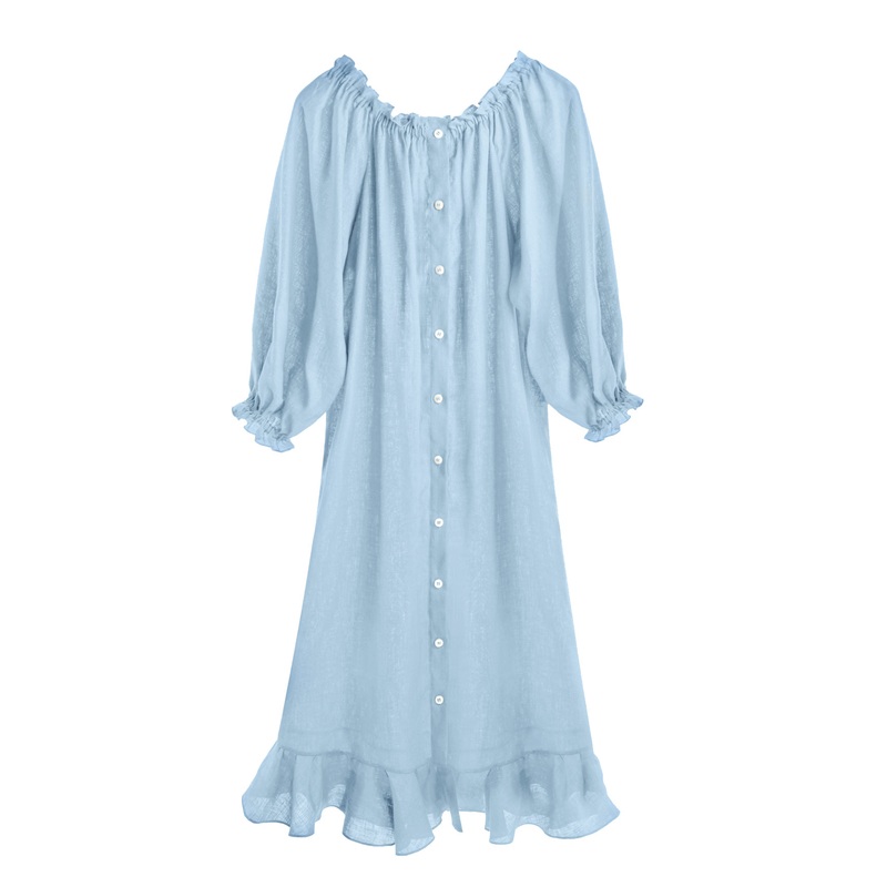 Loungewear Dress in Light Blue