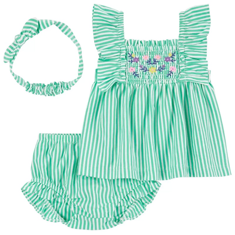 Baby Girls' 3-Piece Floral Diaper Cover Set 1R018810