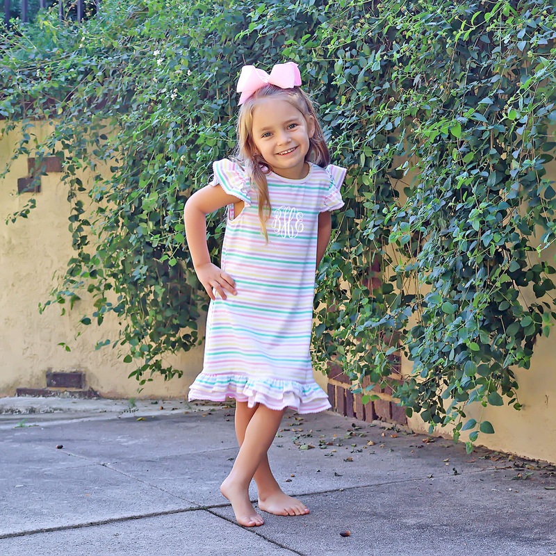 Pastel Pink Stripe Milly Dress