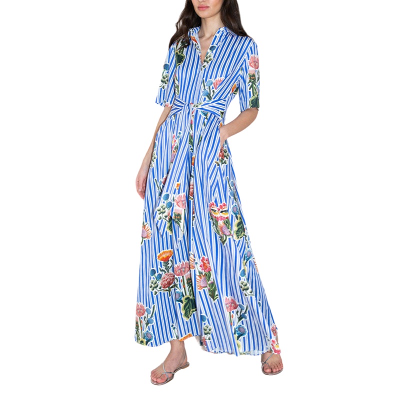 Posie Cotton Maxi Dress in California Garden