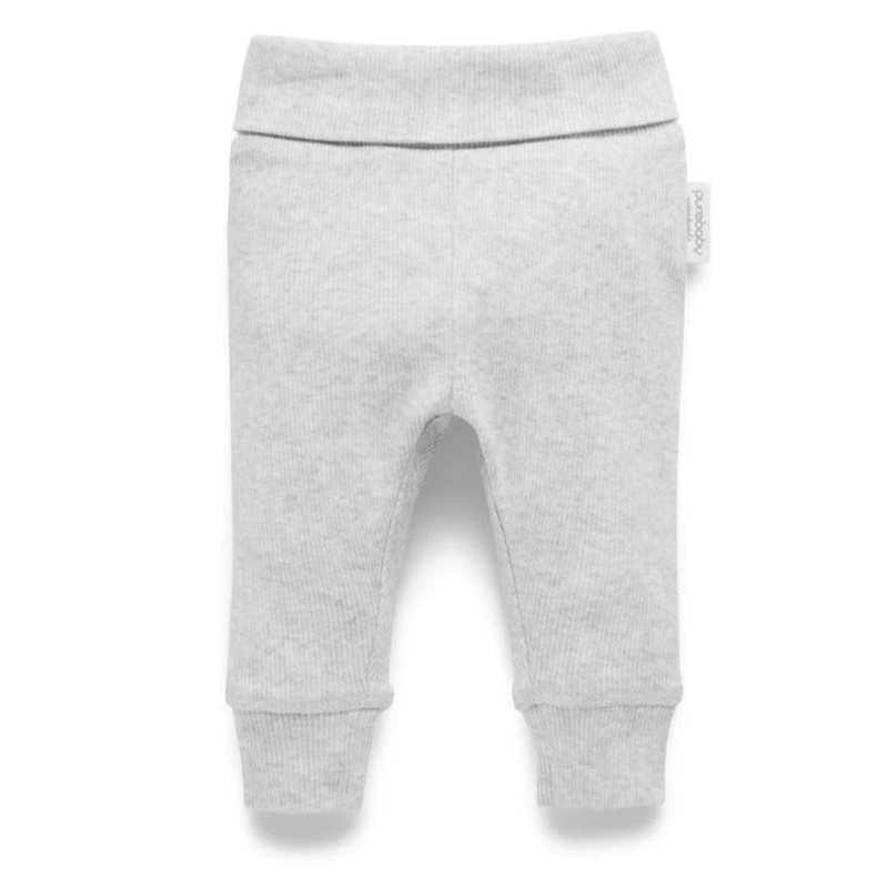 Purebaby Everyday Legging - Pale Grey Melange