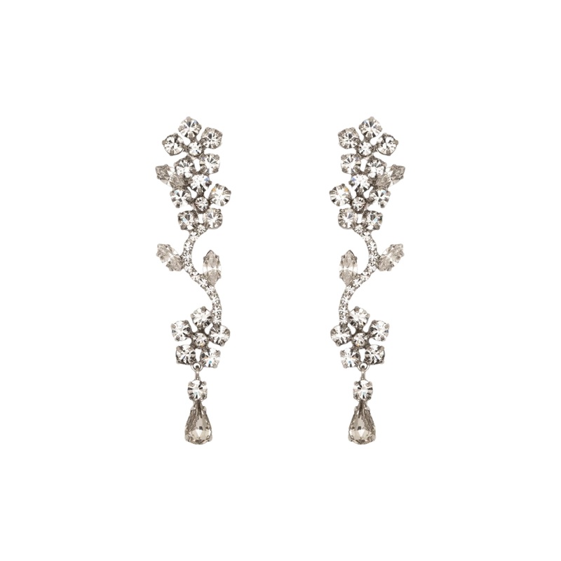 Dania Earrings in Crystal