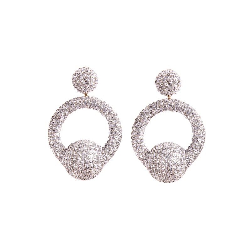 Hoop La La Earring in Crystal