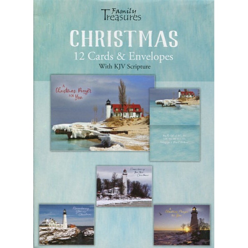 Lighthouses Christmas Boxed Cards FT22448