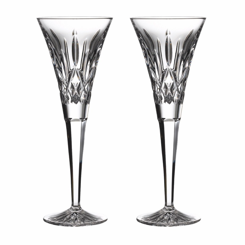 Lismore Toasting Flute, Pair
