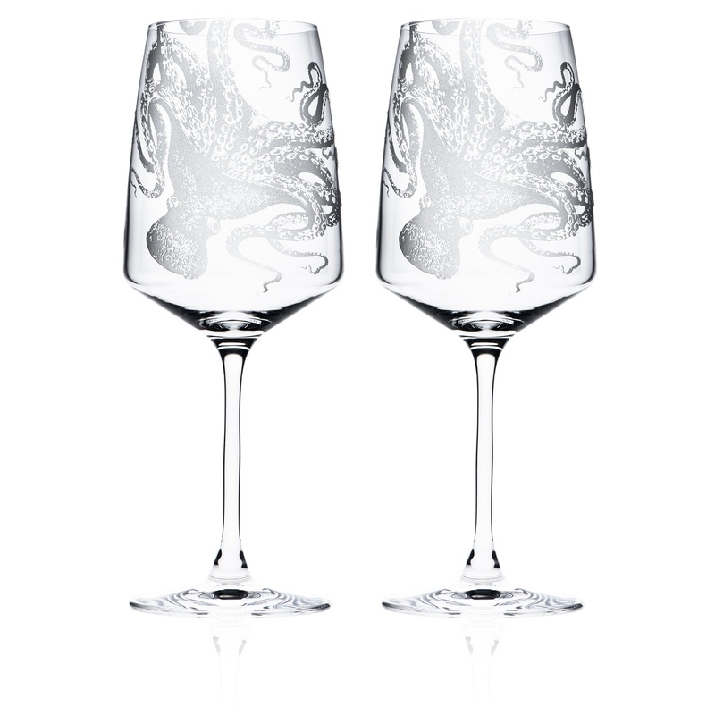 Lucy Red Wine Glasses, Set of 2