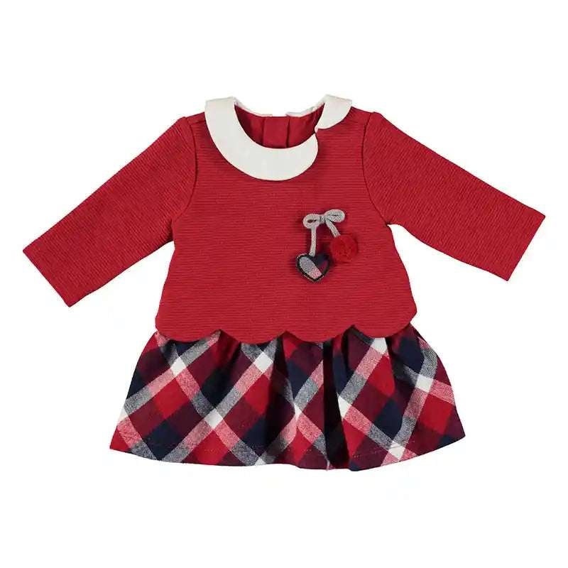 Red Combined Skirt Dress 2806