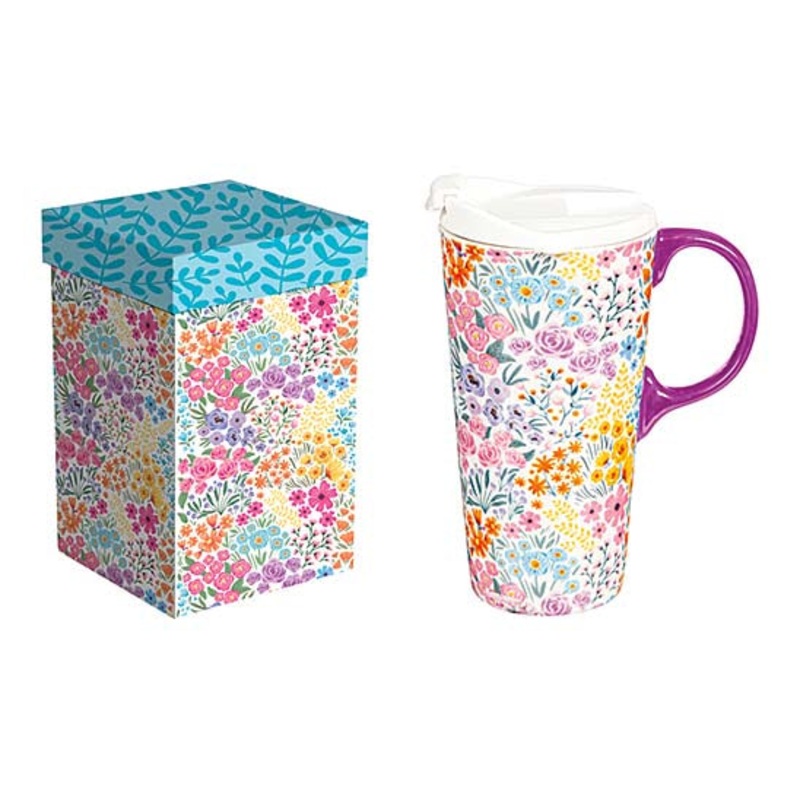 Wildflowers Ceramic Travel Cup 3CTC100419