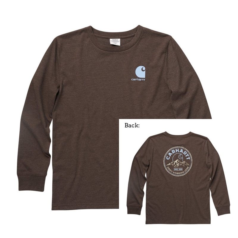 Boys Hard Working Gear Graphic Long Sleeve T-Shirt CA6188