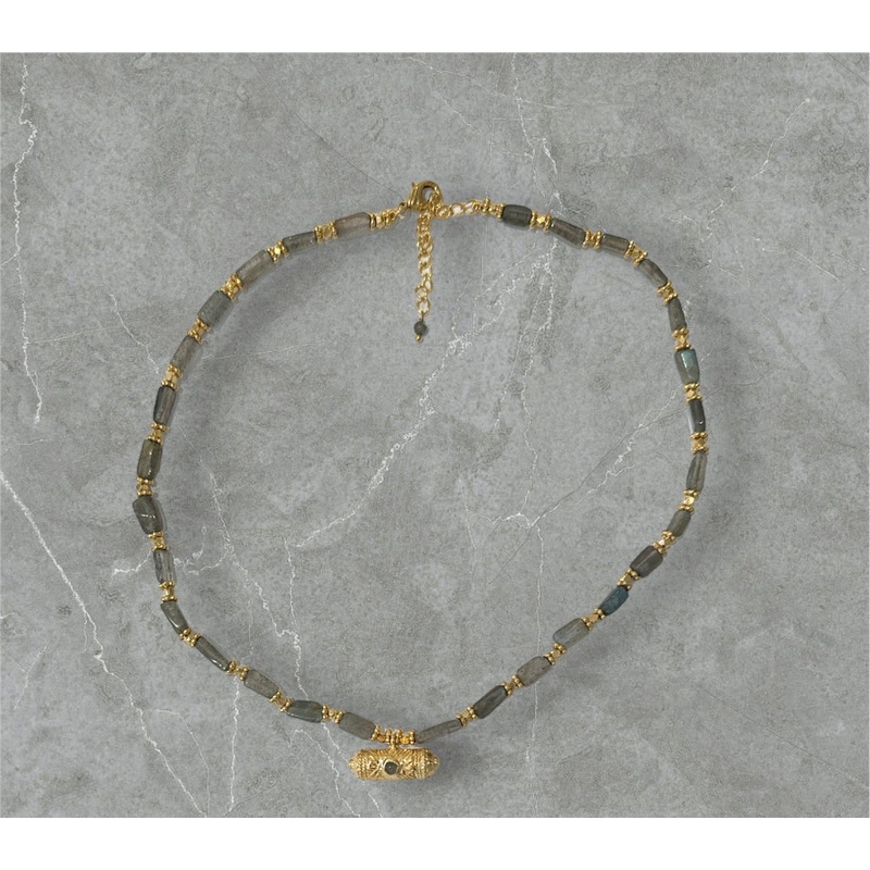 Gold Labradorite Necklace
