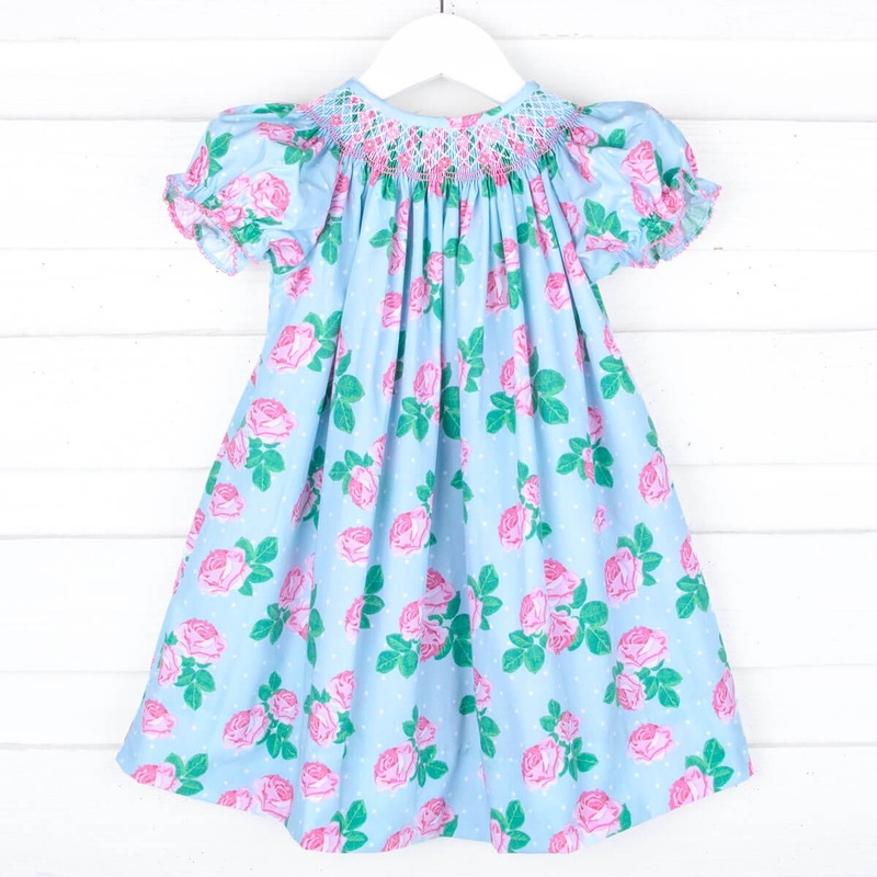Rose Arbor Smocked Bishop Dress