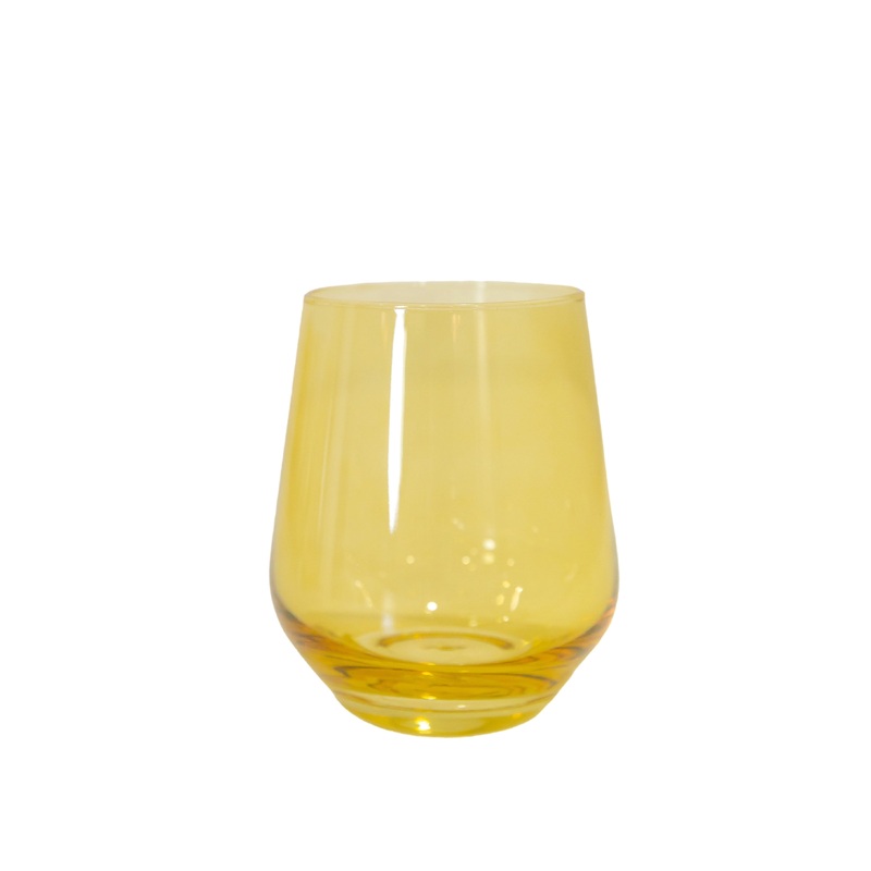 Wine Stemless, Set of 6 Yellow