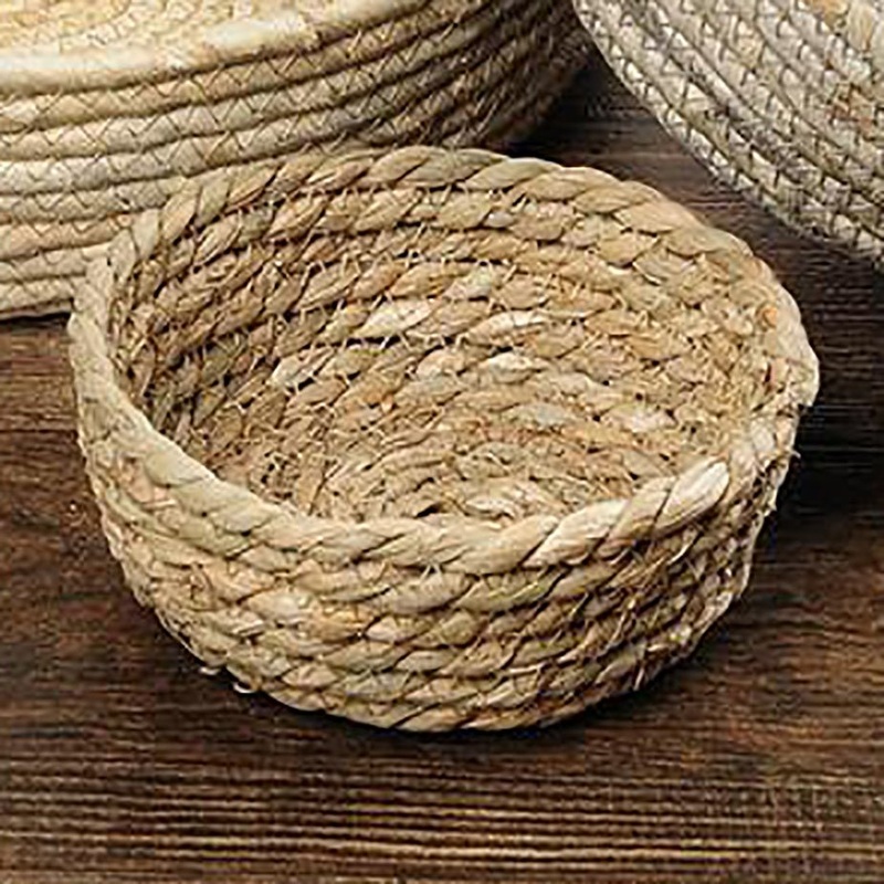 Corn Husk Rope Basket Trays 2066-60200