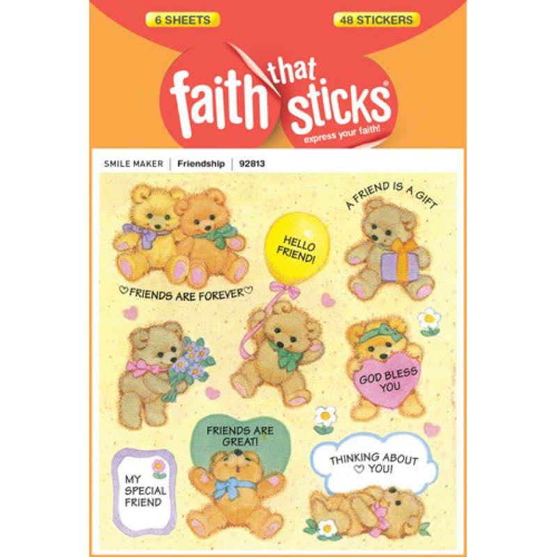 Friendship Teddy Bear Stickers 92813