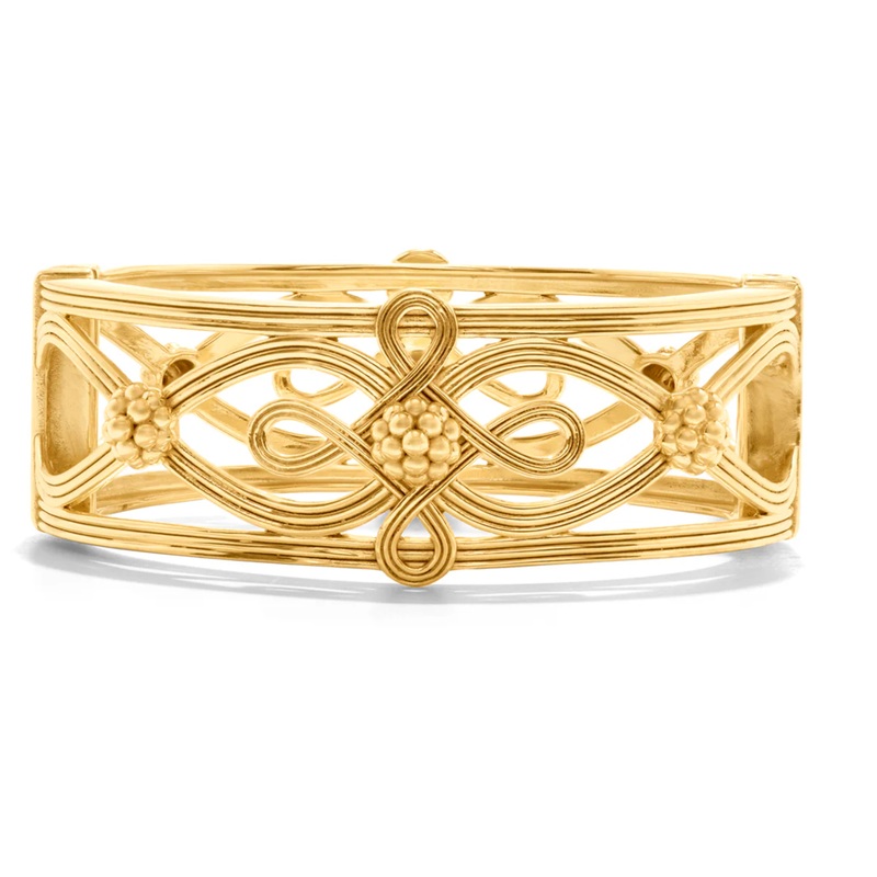Monique Hinged Bangle - Gold