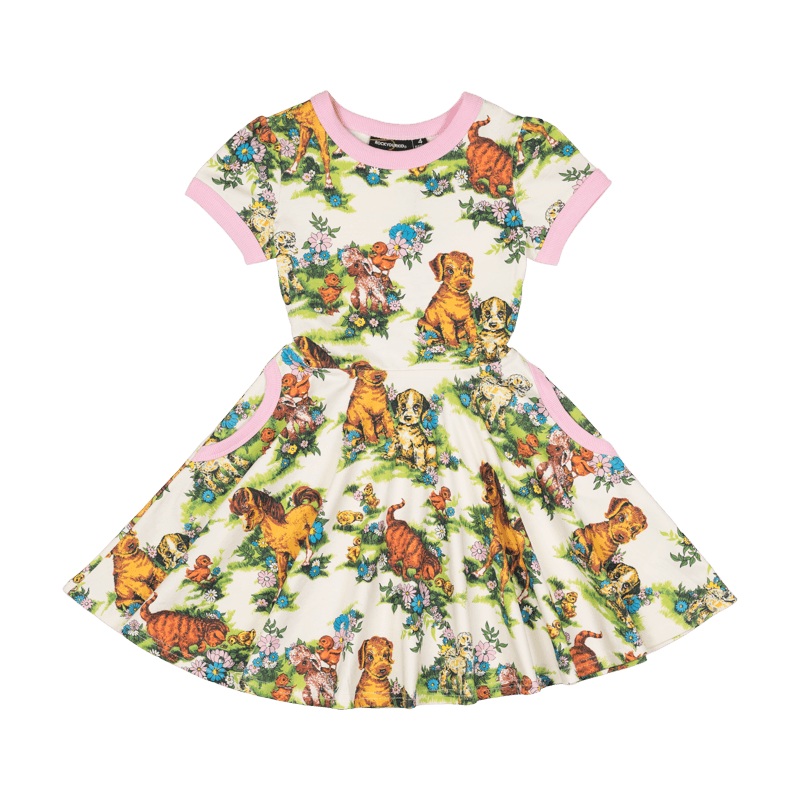 Rock Your Baby country life waisted dress in floral