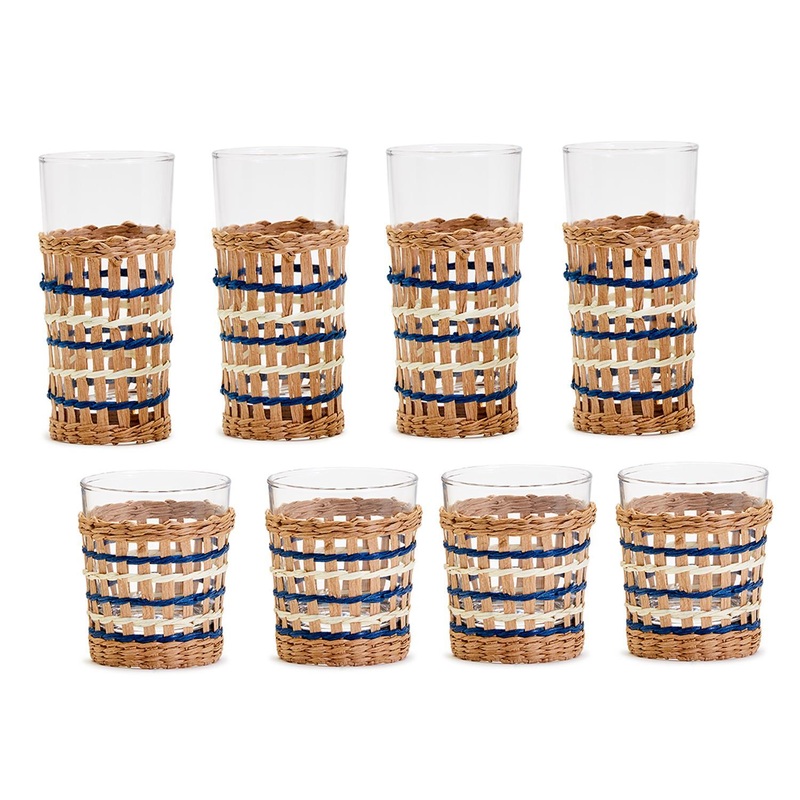 Santorini Lattice Glass, Set of 24
