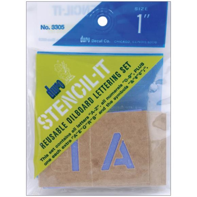 Stencil-It Reusable Lettering Set