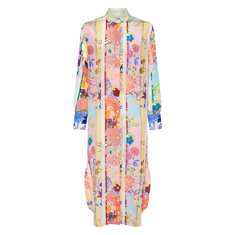 Whitley Crepe Midi Dress in Jardin Mix