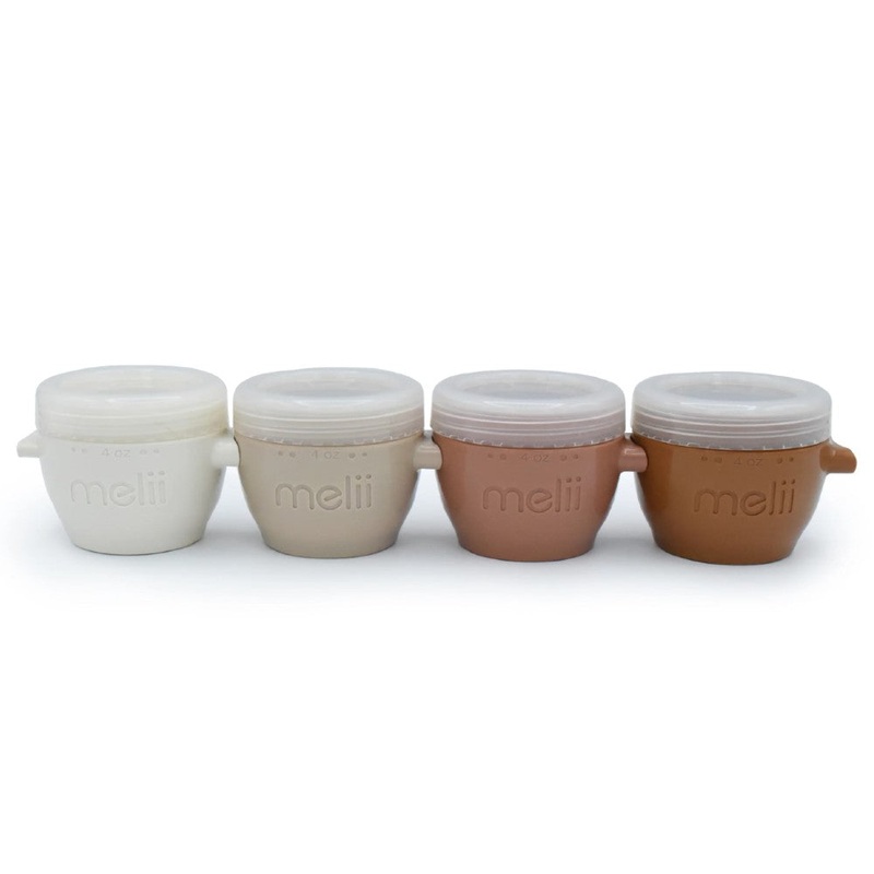 Melii Snap & Go Pods 4 Pack 4oz - Neutrals