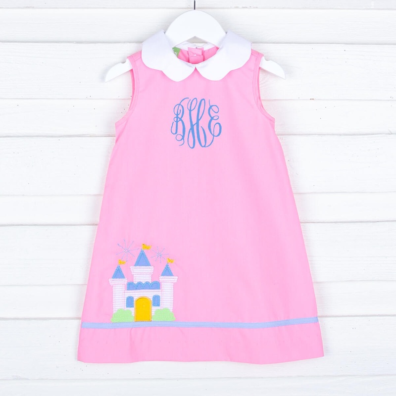 Princess Castle Scalloped Collared Dress