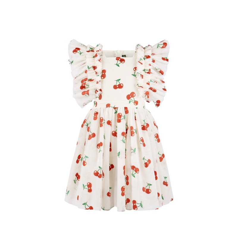 Rock Your Baby cherry tulle party dress in cream