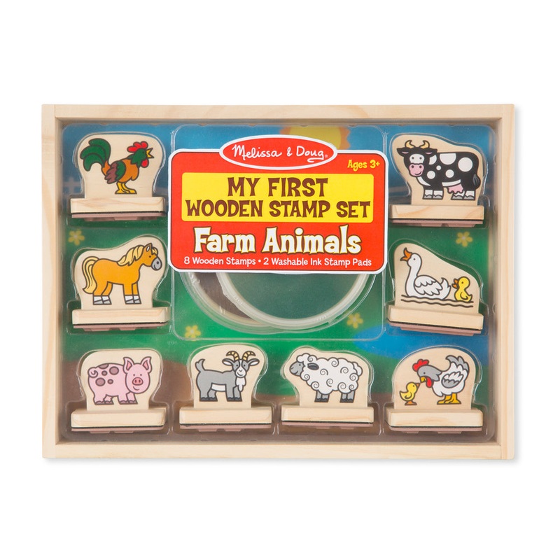 Wooden Stamp Set Farm Animals 2390