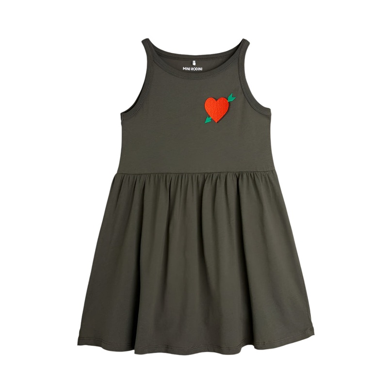 Arrowed Heart Emb Tank Dress