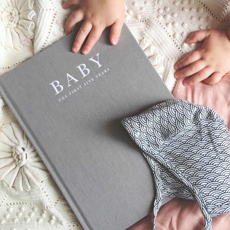 Baby Journal Birth to 5 Years (Grey)