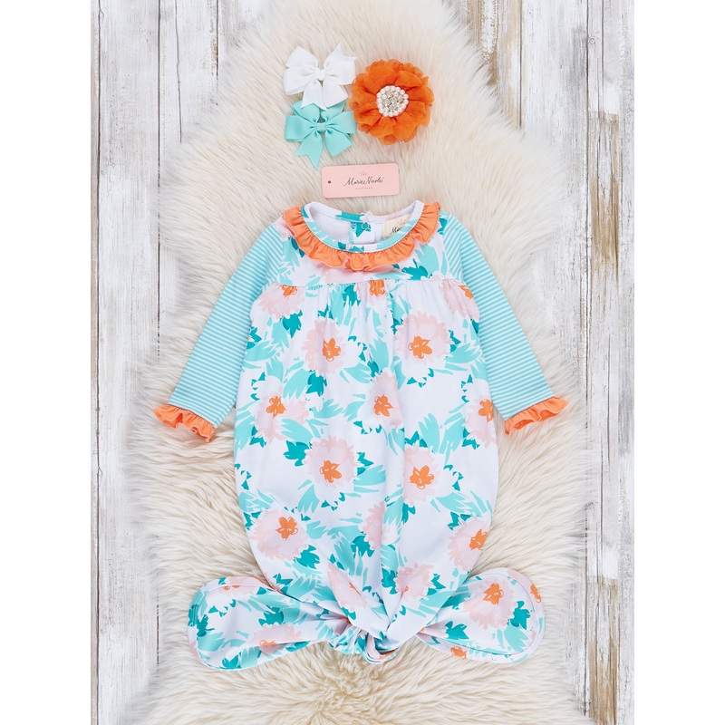 Pretty Petals Ruffle Knot Gown