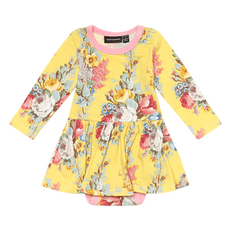 Rock Your Baby Floral Chintz baby Waisted Dress