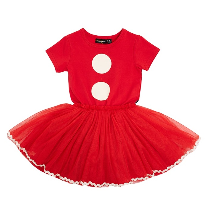 Rock your baby Santa Baby Circus Dress in red