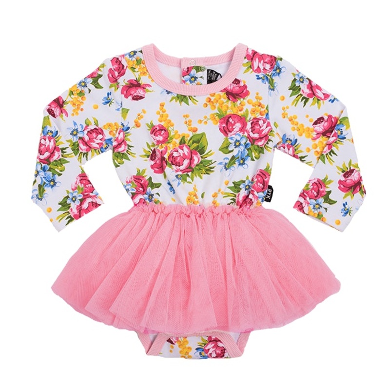 Rock Your Baby Winter Magic Baby Circus Dress in multi colour print