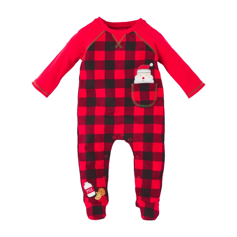 Santa Buffalo Red Plaid Baby Sleeper